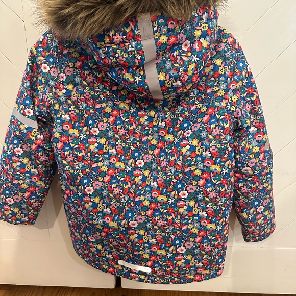Boden All-weather Waterproof Jacket Multi Patchwork Floral, 7-8 - Picture 2 of 5